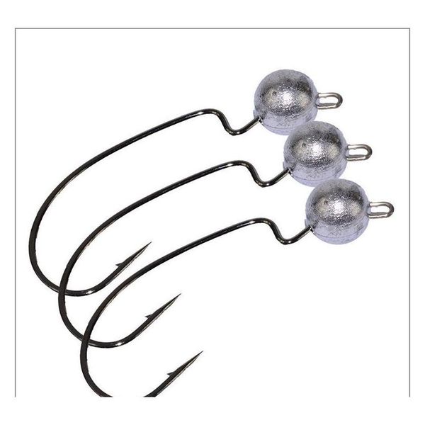 

high quanlity owner hooks ultrahead bullet rig soft worms hook 3.5g/5g/7g/10g lead jig head crank hook r20mv a8cta