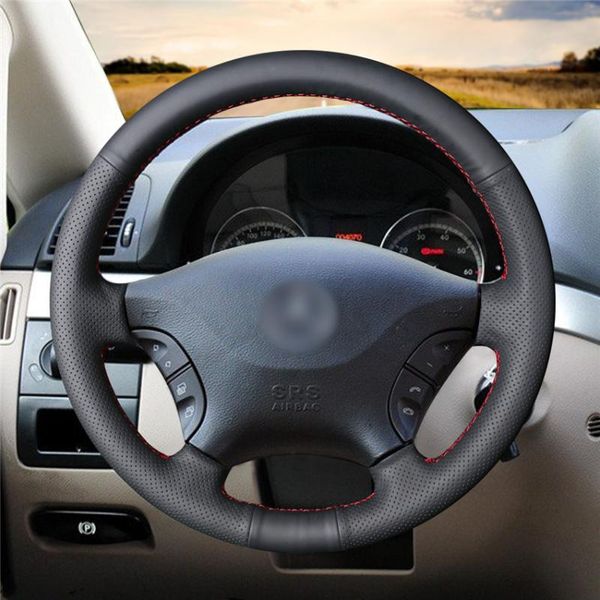

steering wheel covers diy anti-slip wear-resistant cover for - w639 viano 2006-2011 vito 2010-2021 car interior decoration