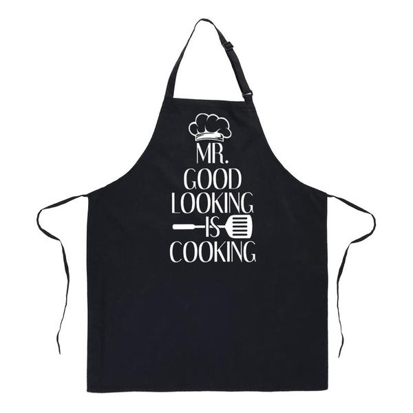

men are cooking apron text cute print family kitchen cleaning tools drop aprons