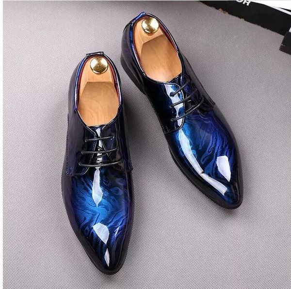 

2022 formal business shoes wedding pointed toe fashion genuine leather shoes mens flats oxfords, Black