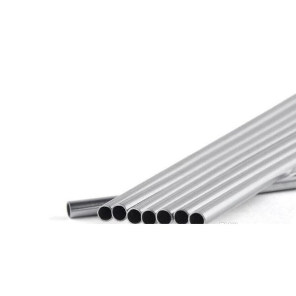 

100pcs stainless steel straw steel drinking straws 8.5" reusable eco metal drinking straw bar drinks tool cleaning b jllwys ladyshome
