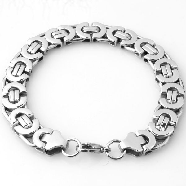 

new fashion hip hop mens bracelet gold silver color bling iced out stainless steel chains bracelets for men jewelry gift 6/8/11mm, Black