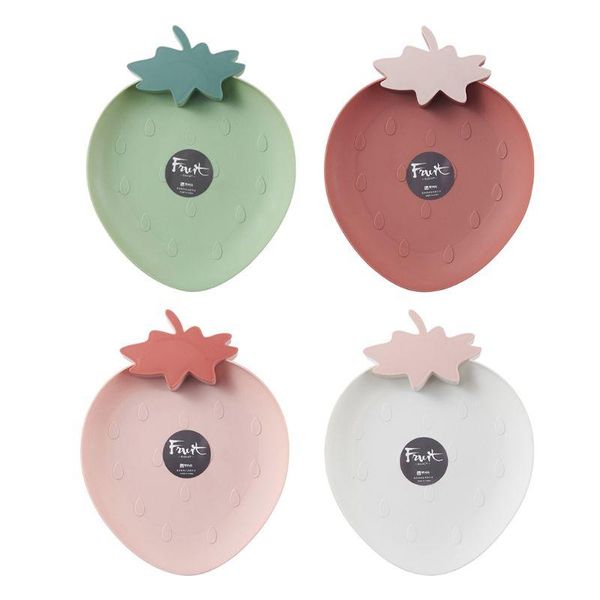 

dishes & plates creative strawberry shape snack nuts dry fruits bowl candy box supplies