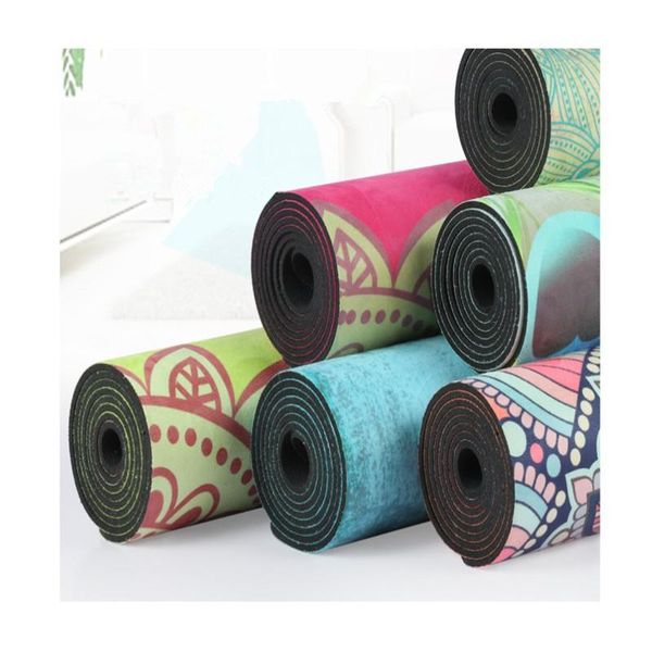 

natural rubber and suede yoga mats - luxury eco friendly anti slip thick yoga mat 3mm ideal for hot