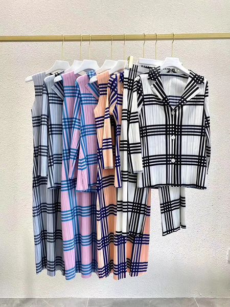 

2021 new pleated plaid button winter clothes suit jacket casual long sleeve pink blazer piece women 21uj, Black;gray