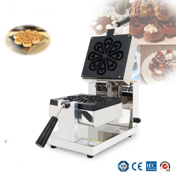 

bread makers water droplets shaped rotary waffle maker,petals machine,mini heart shape maker