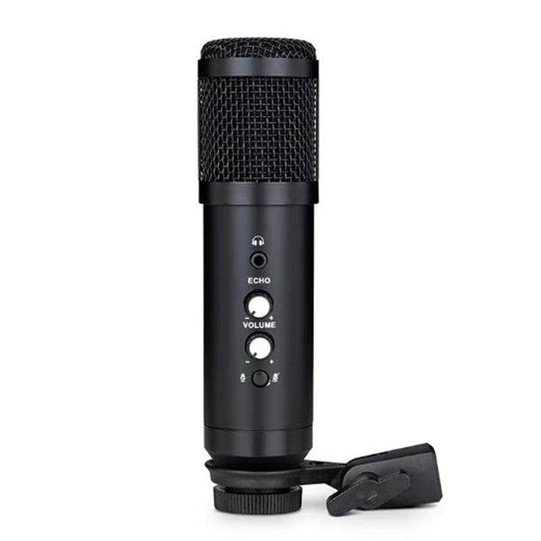 

professional usb microphone bm800 condenser microphone with ear return monitor mute reverb computer mic fo
