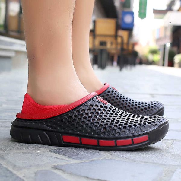 

men sneakers women water sports outdoor swimming beach antislip hollow out upstream aqua shoes zapatos hombre, Black