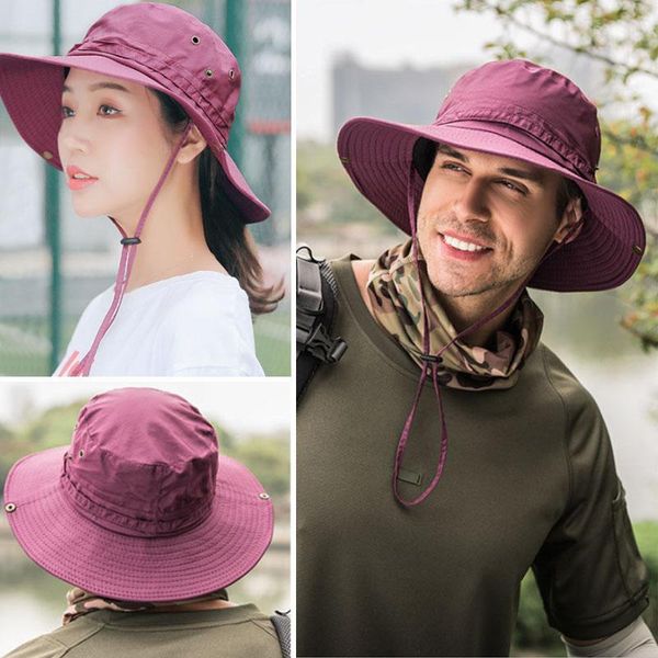 

wide brim hats q sunhat foldable men bucket hat mountaineering cap summer fishing protection women fisherman outdoor, Blue;gray