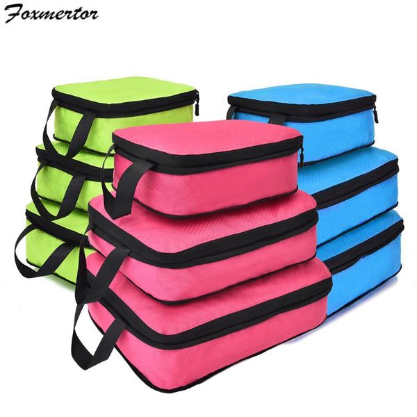 

duffel bags travel compression packing cubes toiletry bag set nylon men women luggage organizers accessories