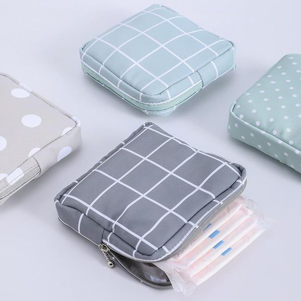 

storage bags women tampon bag portable waterproof pu reusable cute travel makeup literary zipper coin purse sundries organizer tn