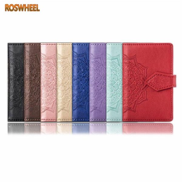 

card holders fashion embossed flower adhesive pouch case pocket sticker phone stand holder wallet jul29, Brown;gray