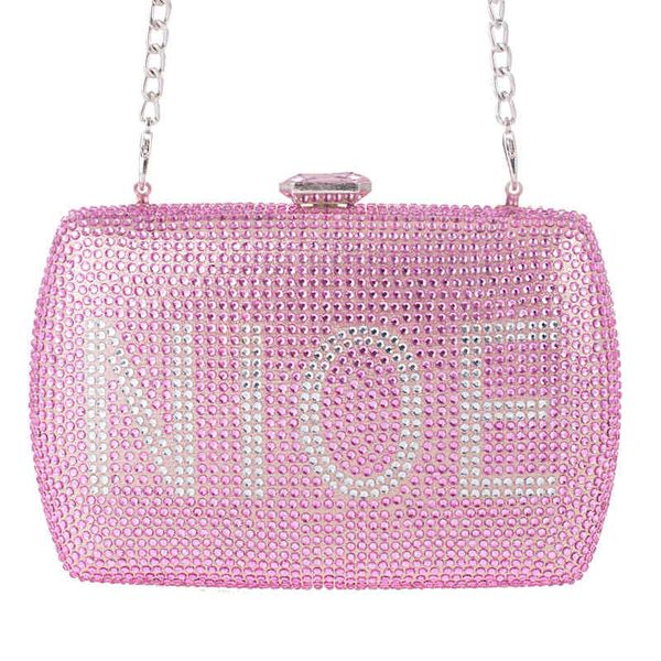 

fashion evening bag wenyi style soft with diamond, dinner dress bridal handgrip