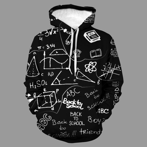 

men's hoodies & sweatshirts autumn men clothes black sweatshirt english graffiti harajuku hoodie student cartoon loose pullover z po