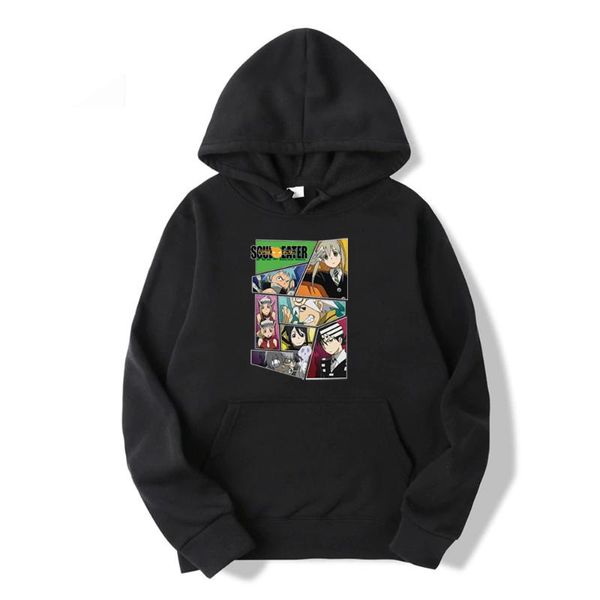 

men's hoodies & sweatshirts soul eater black star anime funny autumn simple printing hoodie harajuku print clothes oversized