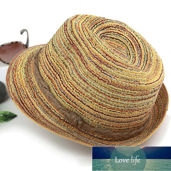 

korean style women straw panama cap girl bohemian dress hat summer outdoor outing fishing breathable sun cap Â factory price expert design qu, Blue;gray