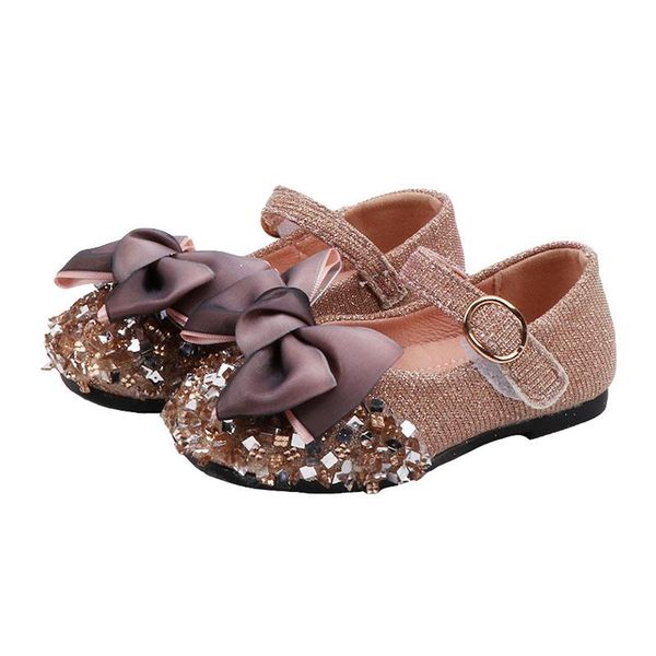 

sneakers cozulma girls non-slip hook & loop sequins flat shoes for kids butterfly-knot soft sole casual children size 21-30, Black;red