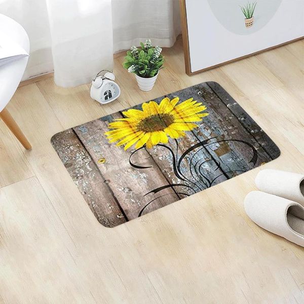 

carpets home bedroom doormat floor soft non-slip sunflower mat rug shoulder living room area rugs blanket super faux