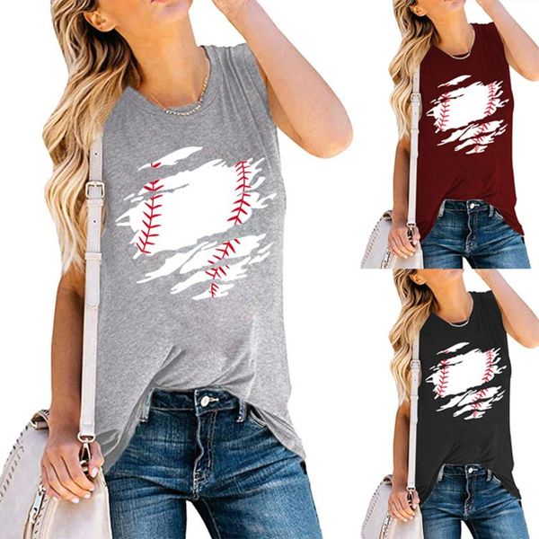 

women's t-shirt harajuku sleeveless tank women summer clothes y2k casual loose round neck graphic printing tee shirt lady 2021, White