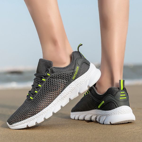 

dress shoes men casual sneakers designers action leather mesh sneakers casual men lightweight walking zapatillas de deporte cu68, Black