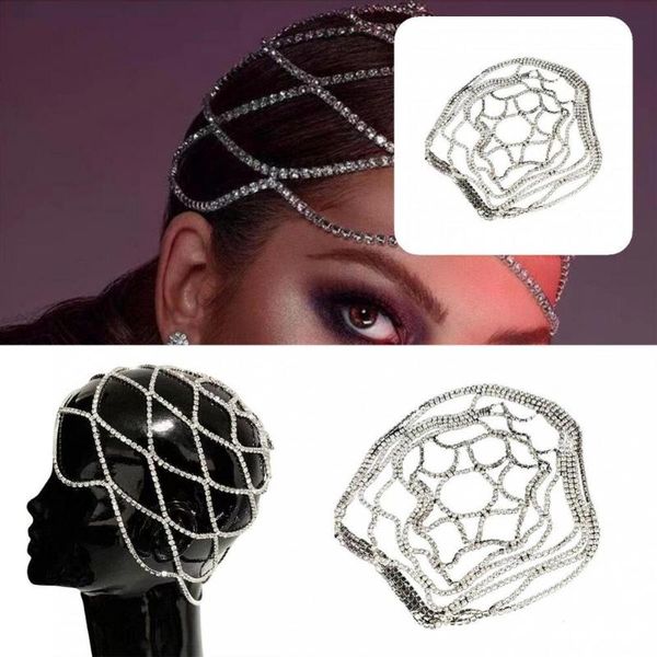 

hair clips & barrettes pretty headband tassel rhinestone eye-catching ornamental head cap headpiece, Golden;silver