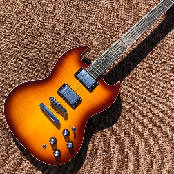 

electric guitar maple rosewood musical chrome hardware