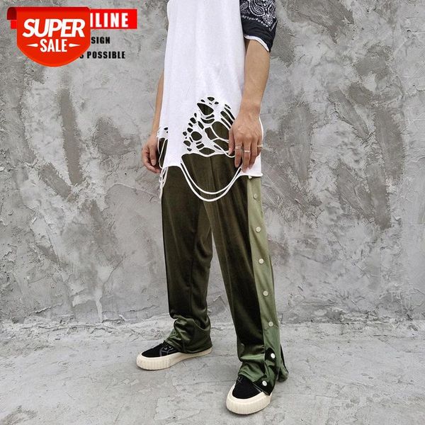 

tkpa light luxury breasted velvet sweatpants guard pants hip hop men's #lk7f, Black