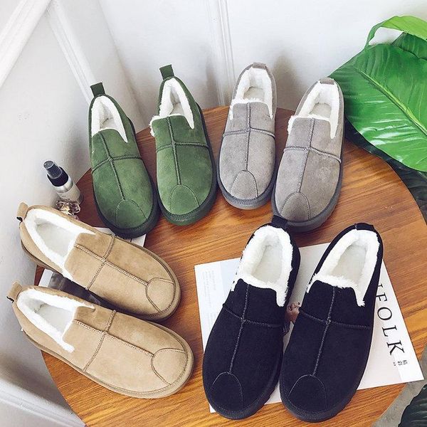 

boots the autumn/winter 2021 parent-child style couples' large-size and velveteen cotton snow are size 29-44, Black