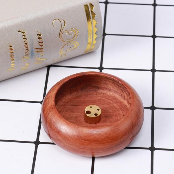 

fragrance lamps wood incense burner four hole seat bowl type mini base
