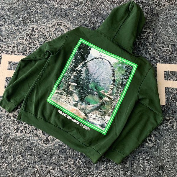 

2021 new online ceramics i took a walk in the woods hoodies men women 1:1 quality pullover hooded 67fc, Black