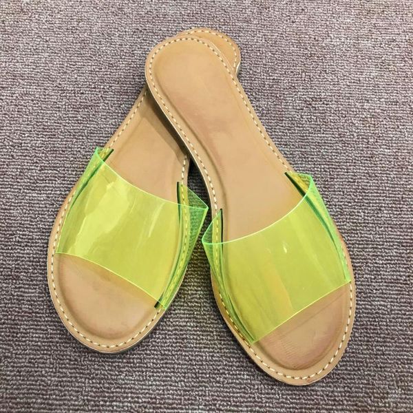 

slippers 2021 summer eva women shoes crystal transparent upper comfortable short casual female solid beach woman slides1, Black