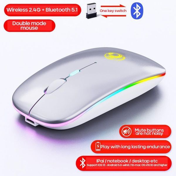

dpi usb optical wireless computer mouse 2.4g receiver gaming for pc lapsilent bluetooth with led light1