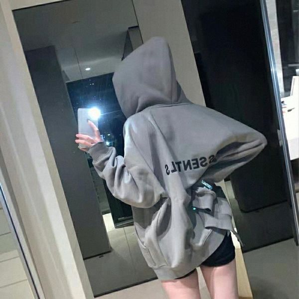 

11 colors men womens hoodies leisure fashion trends fear of god fog essentials women designer mens tracksuit mbbd#, Black