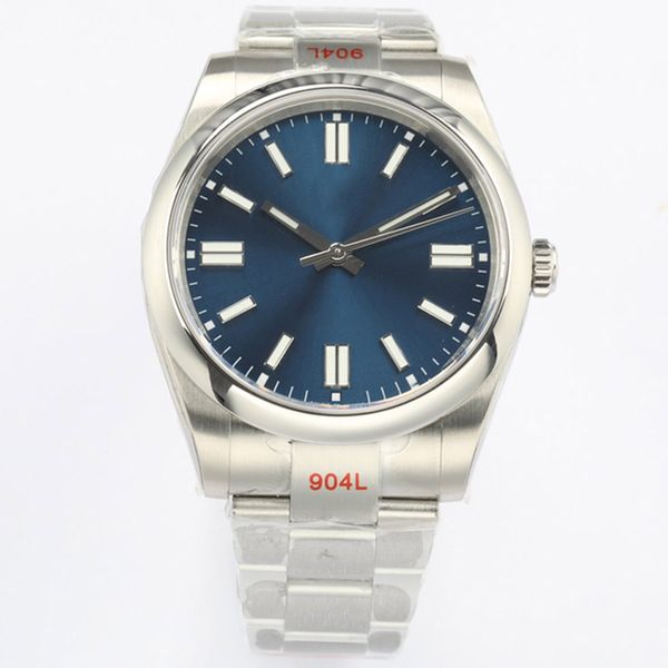 

mens watch automatic mechanical watches 41mm stainless steel wristband luminous men wristwatch swimming es, Silver