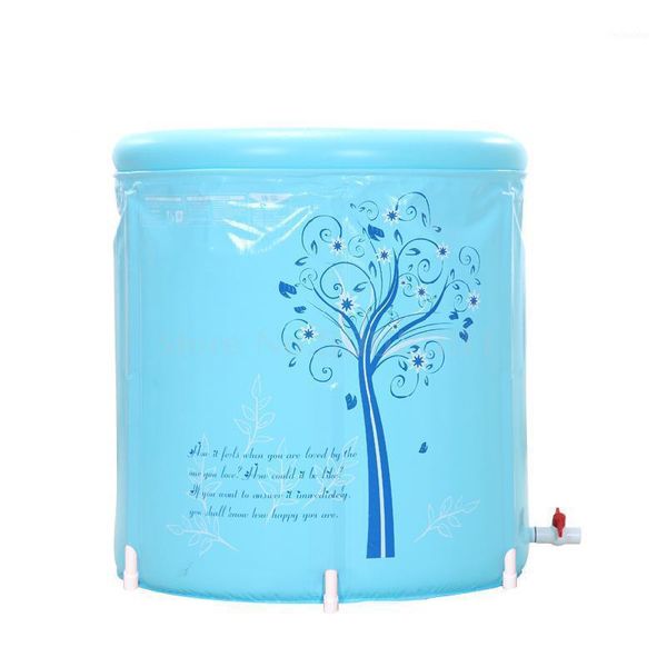 

bathing tubs & seats folding tub household bath barrel inflatable bathtub thick plastic bath1