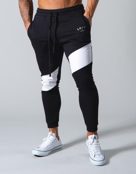 Tasarımcı Spor Salonları Siyah Sweatpants Joggers Sıska Pantolon Erkekler Rahat Pantolon Erkek Fitness Egzersiz Pamuk Parça Pantolon Sonbahar Kış Spor