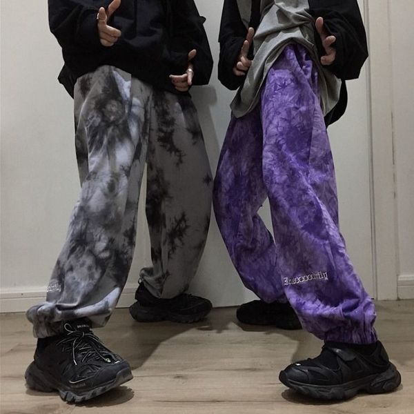 

streetwear women korean style waistband loose harem harajuku pants high waist trousers flare pants punk hip hop, Black;white