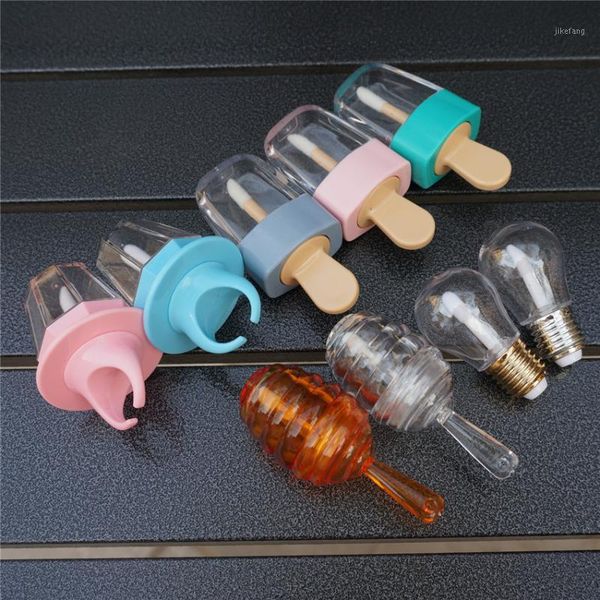 

storage bottles & jars 10/20pcs empty plastic lipgloss tube packing container mini lip gloss packaging box containers
