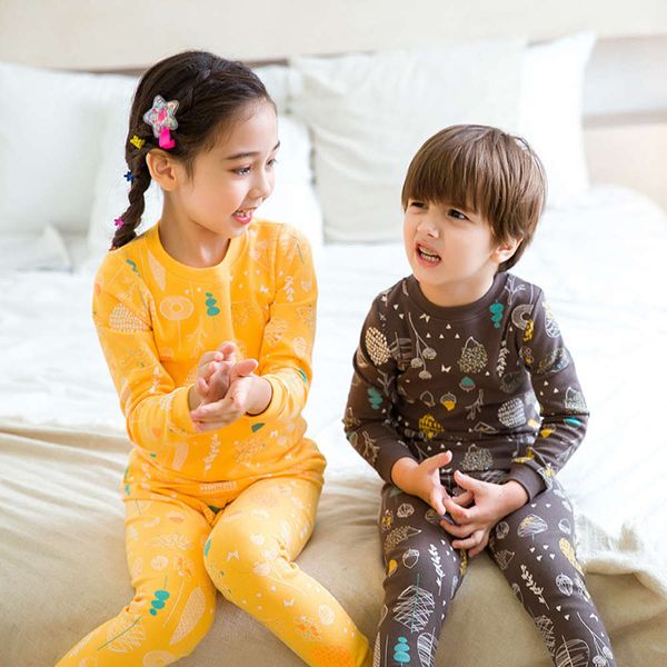 

children's underwear and winter pure boy's undershirt baby clothes autumn trousers warm cotton sweater pajamas set, Blue;red