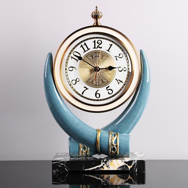 

simple art desk clock mrchanism living room nordic luxury desk clock modern design creative reloj de mesa room decoration bw50zz