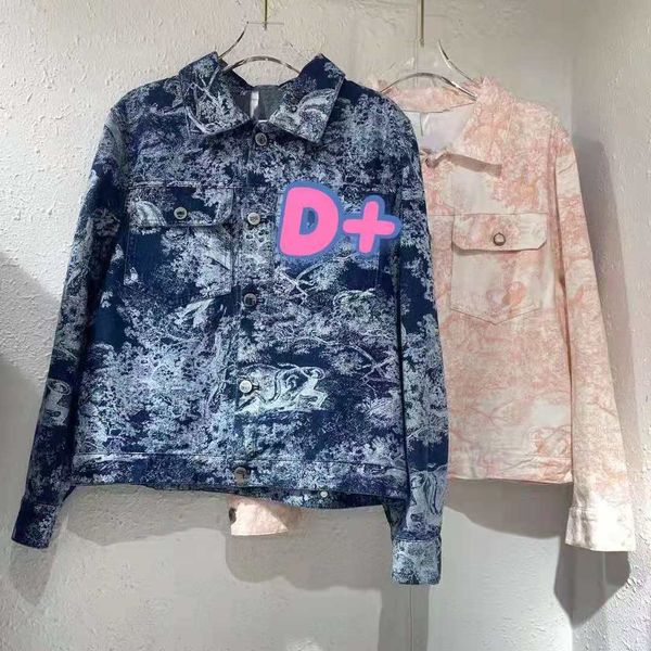 

hoodies high version early autumn 2021 women's style jungle animal print casual jacket denim, Black