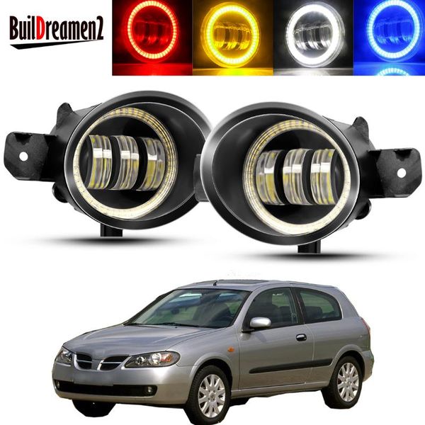 

other lighting system 2 x angel eye fog light assembly car led lens daytime running lamp drl 30w 6000lm 12v for almera 2/ii (n16) 200