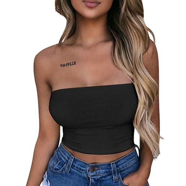 

womens boob bralet cami vest casual crop tank t-shirt blouse shirt, Black;blue
