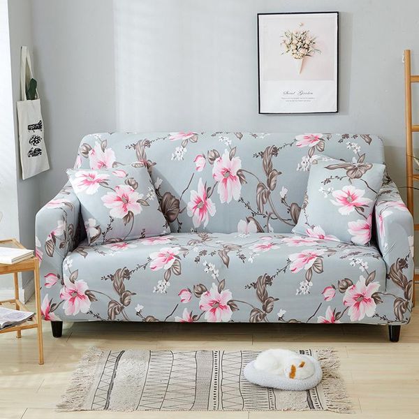 

chair covers microfine couch cover furniture printed sofa for living room modern plant flowers double-seat elastic