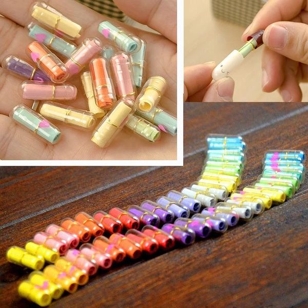 

storage bottles & jars 50pc lovely mini message letter multi color shape heart patten festival party gifts