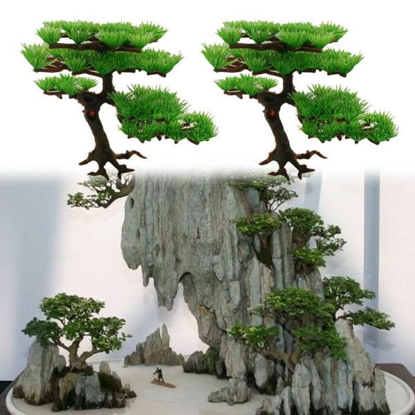 

decorations aquarium decoration plastic artificial water plant pine tree bonsai fish tank aquatic landscape supplies