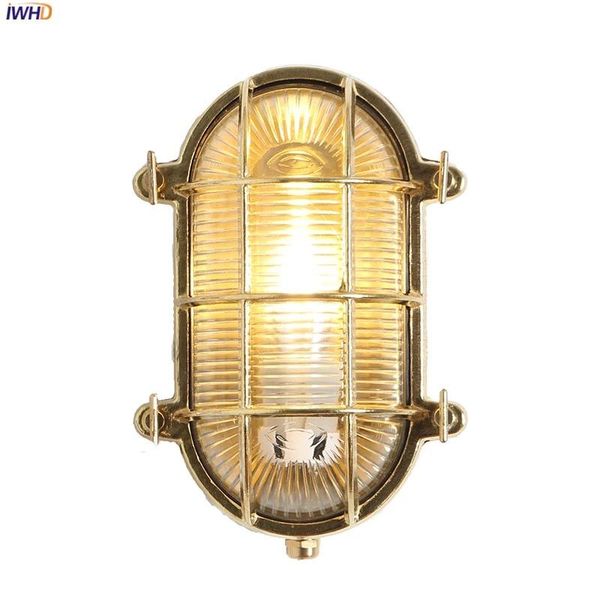 

wall lamps copper nordic led lamp waterproof bathroom light outdoor lighting glass wandlamp mirror fixtures home