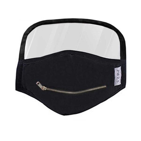 

cotton zipper opening dign outdoor protective masque with ey shield mascarilla monder scarf halloween cosplay mask