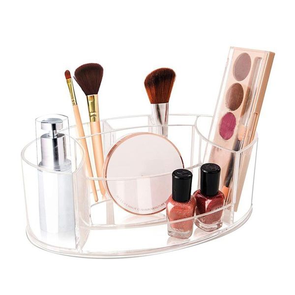 

storage boxes & bins 7 grids clear acrylic makeup organizer deskcosmetic box lipstick nail polish holder women tools