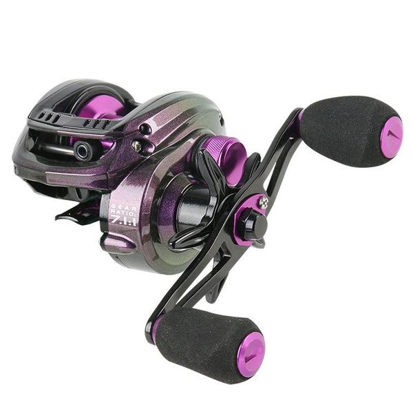 

2021 new max drag 8kg magnetic brake fishing reel 7.2:1gear ratio baitcasting reel super light weight fishing accessories